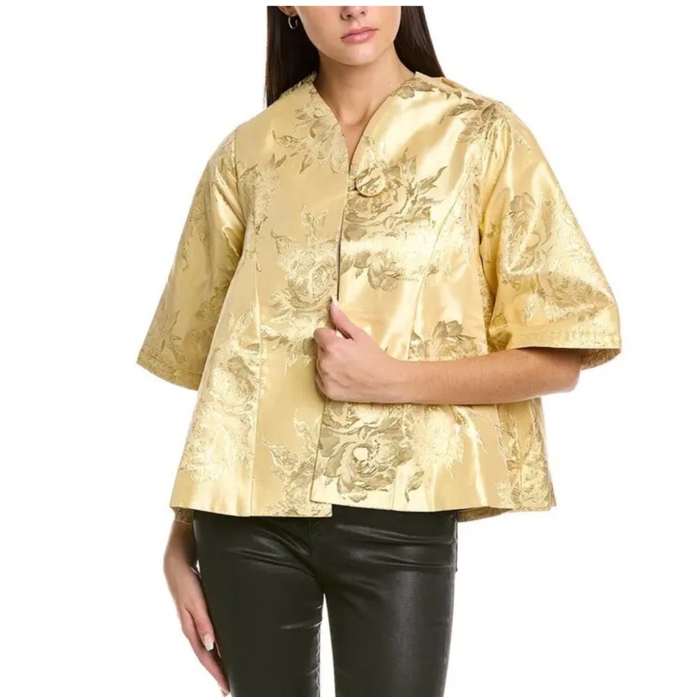 Frances Valentine Gold Floral Jacket
